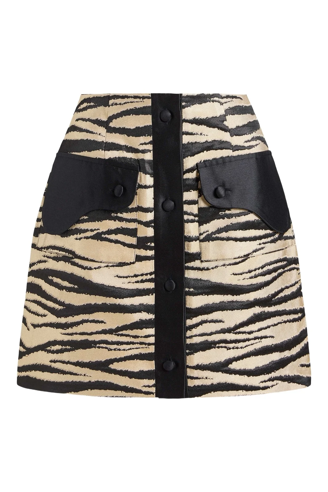 Markarian Noor Zebra-Striped Mini Skirt