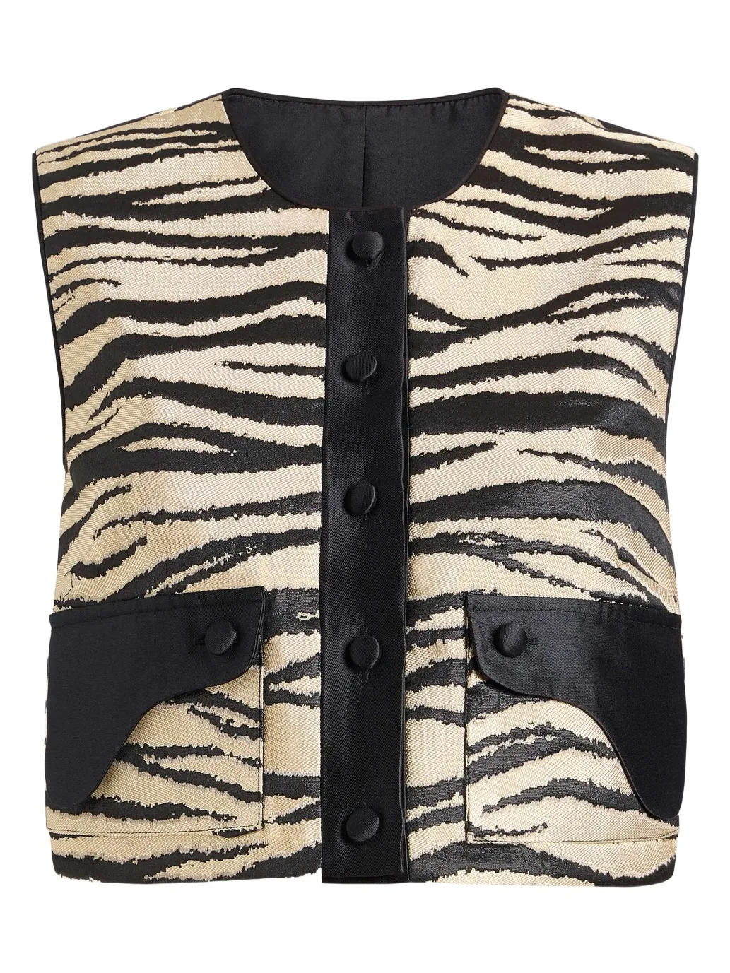 Markarian Xena Zebra-Striped Top