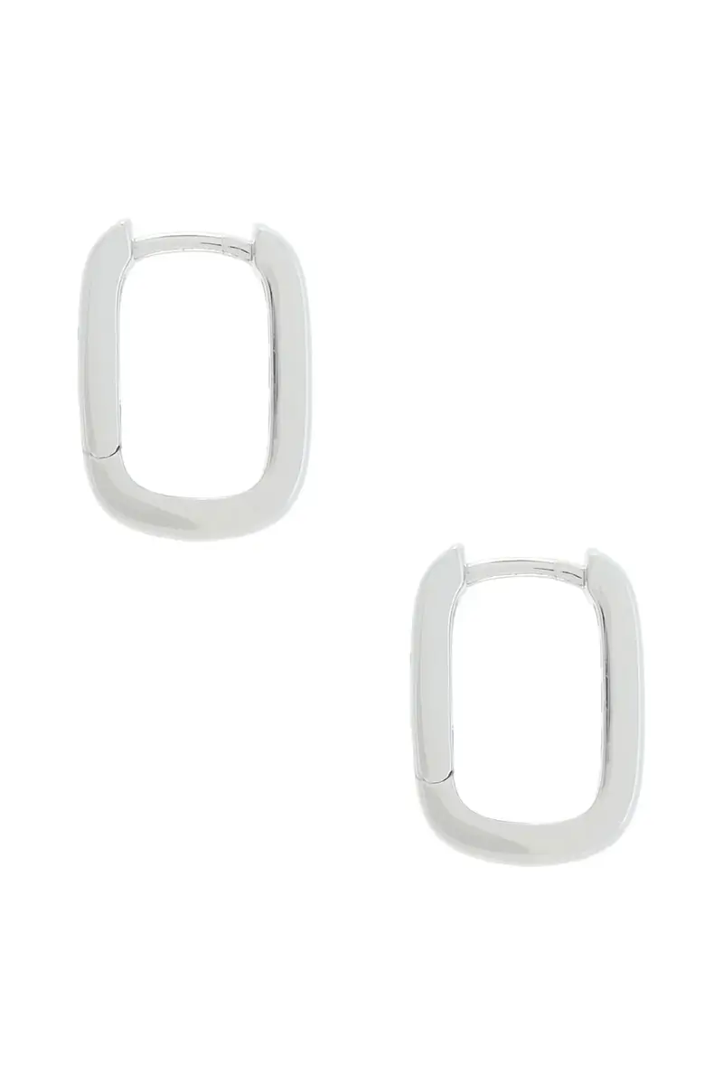 Déhanche Crystal Baguette Huggie Earrings | Thumbnail 2