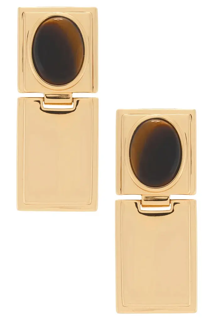 Déhanche Stone Drop Hinge Earrings