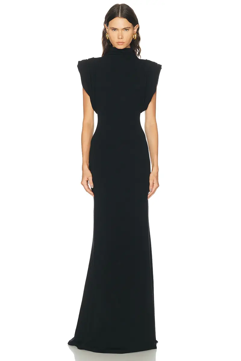 Mugler Draped Sleeveless Gown | Thumbnail 2 Mugler Draped Sleeveless Gown | Thumbnail 2