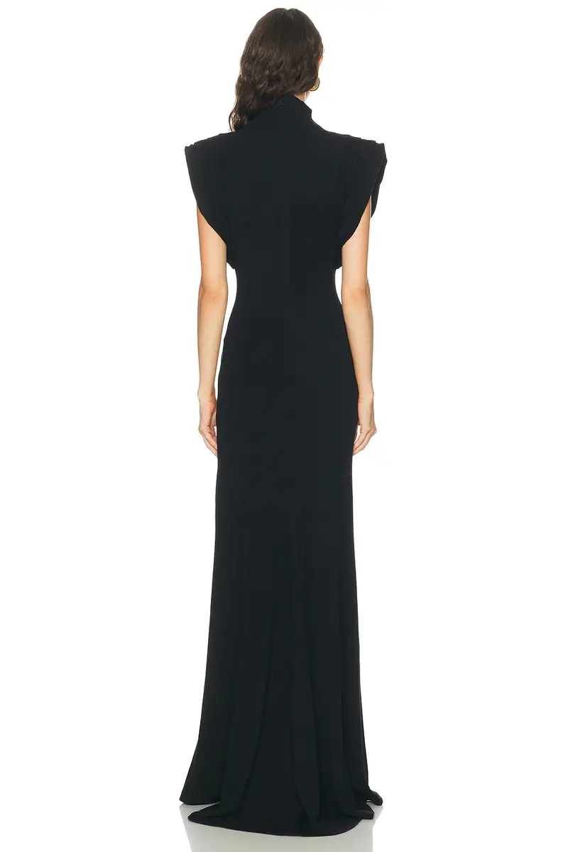 Mugler Draped Sleeveless Gown | Thumbnail 4 Mugler Draped Sleeveless Gown | Thumbnail 4