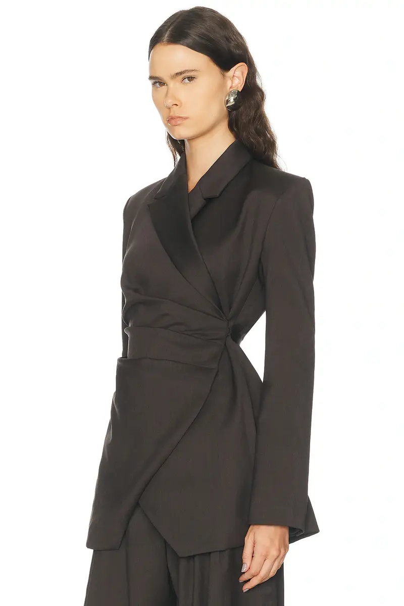 SEV Draped Tailored Jacket | Thumbnail 3