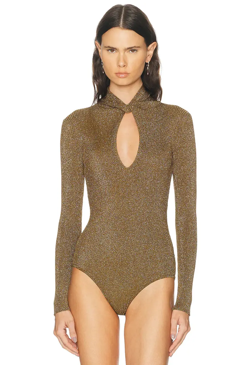 Valentino Maglia Lurex Bodysuit | Thumbnail 2