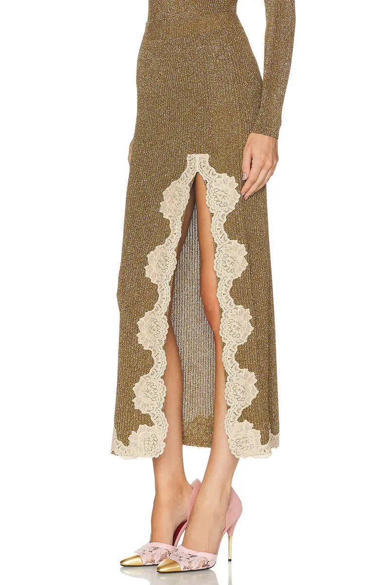 Valentino Lace & Lurex Skirt | Thumbnail 3 Valentino Lace & Lurex Skirt | Thumbnail 3