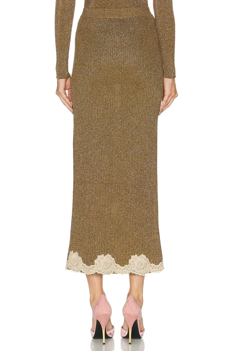 Valentino Lace & Lurex Skirt | Thumbnail 4 Valentino Lace & Lurex Skirt | Thumbnail 4