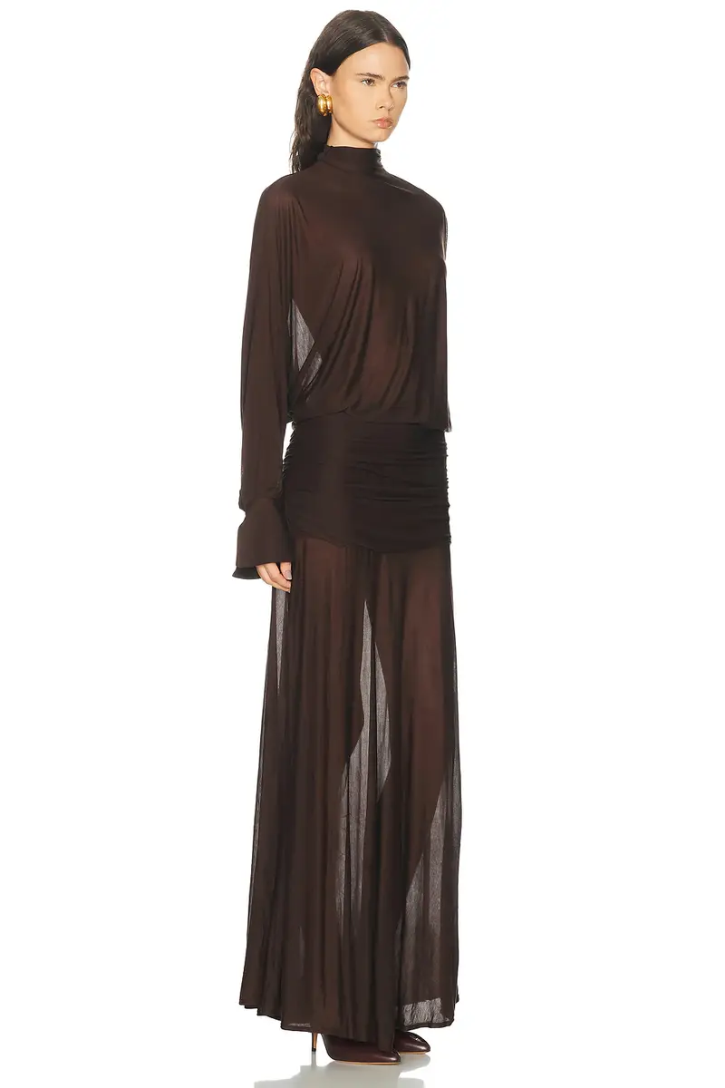 SEROYA Swan Maxi Dress | Thumbnail 2