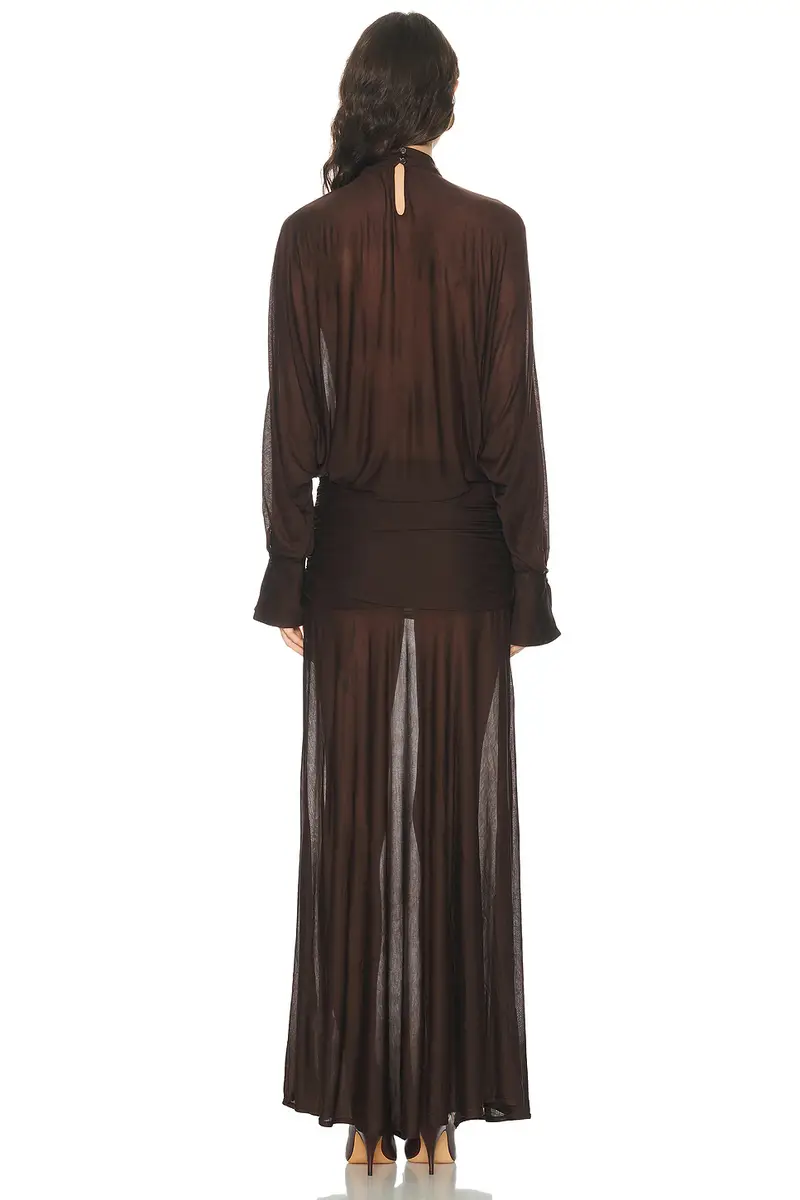 SEROYA Swan Maxi Dress | Thumbnail 3