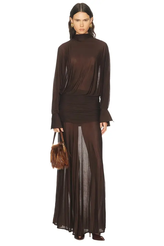 SEROYA Swan Maxi Dress