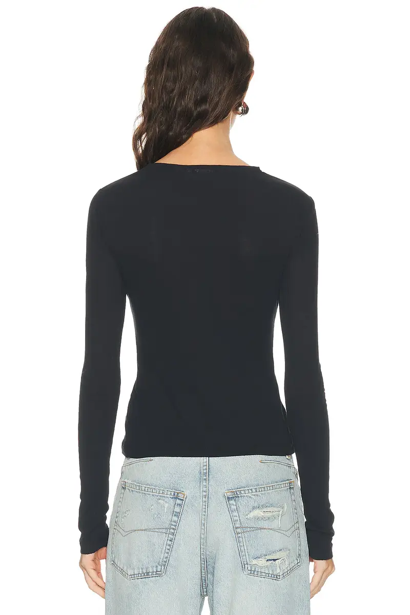 GRLFRND Sheer Crew Neck Tee | Thumbnail 3 GRLFRND Sheer Crew Neck Tee | Thumbnail 3
