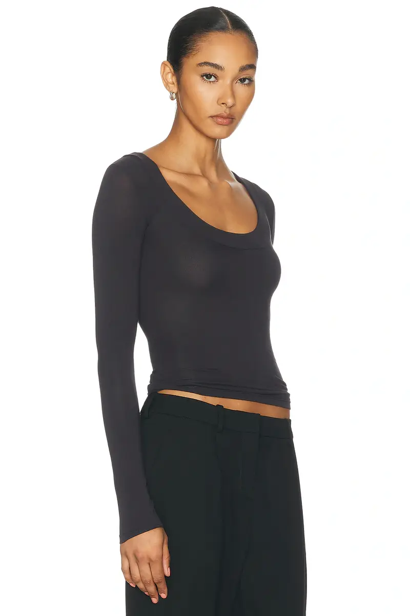 GRLFRND Scoop Neck Long Sleeve Tee | Thumbnail 2 GRLFRND Scoop Neck Long Sleeve Tee | Thumbnail 2
