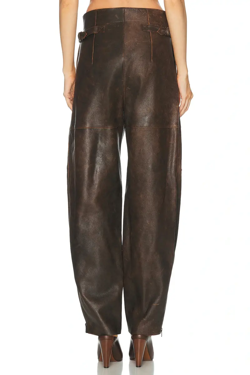 Ralph Lauren Collection Distressed Moto Leather Cargo Pant | Thumbnail 5