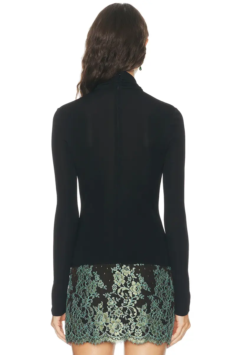 Valentino Solid Jersey Crepe Top | Thumbnail 3