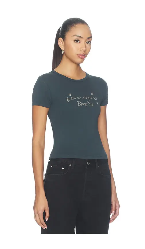 DAYDREAMER Rising Sign Slim Ringer Tee | Thumbnail 2 DAYDREAMER Rising Sign Slim Ringer Tee | Thumbnail 2