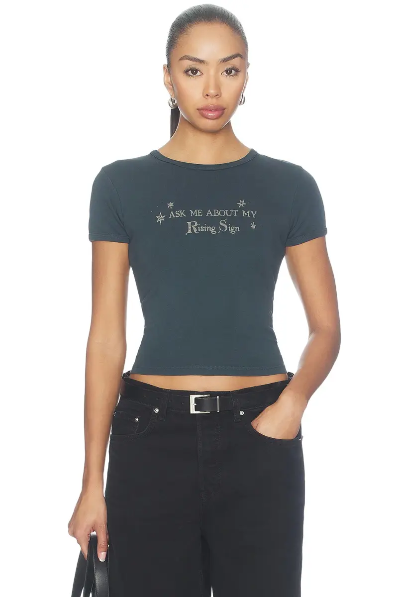 DAYDREAMER Rising Sign Slim Ringer Tee
