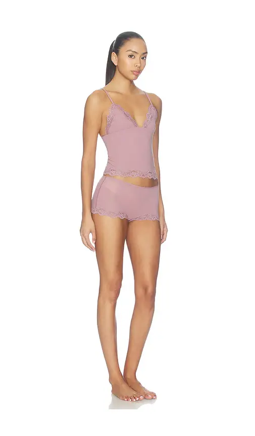 Skims Fits Everybody Lace Triangle Cami & Boyshort Set | Thumbnail 2