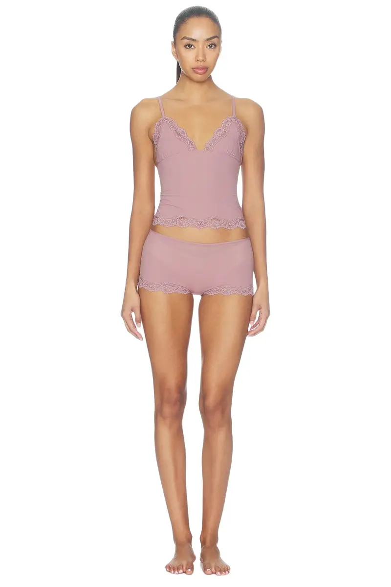 Skims Fits Everybody Lace Triangle Cami & Boyshort Set