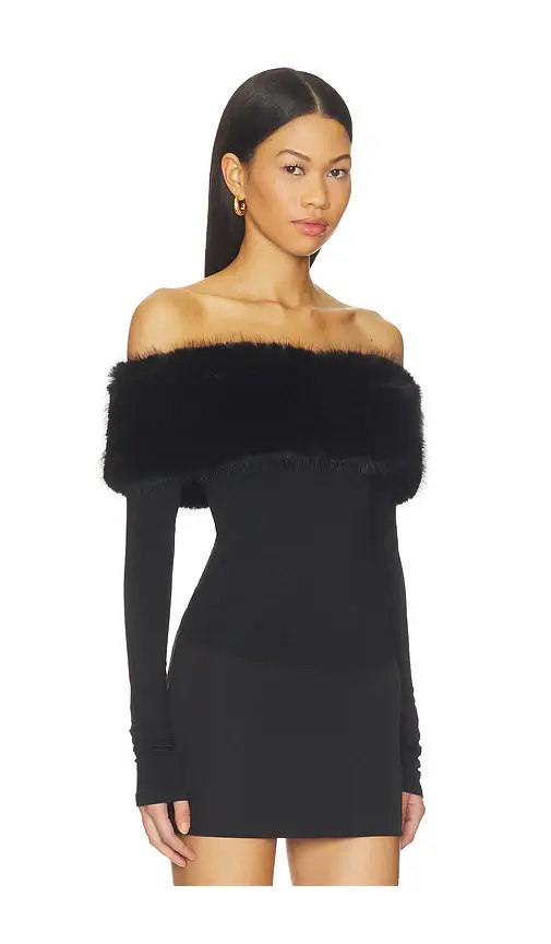 MORE TO COME Evie Faux Fur Top | Thumbnail 2 MORE TO COME Evie Faux Fur Top | Thumbnail 2