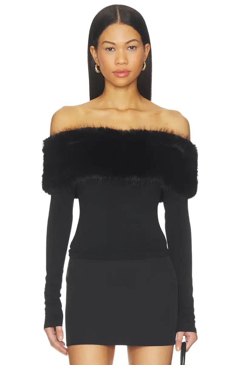 Evie Faux Fur Top