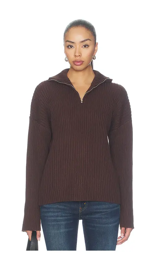 ALL THE WAYS Tianna Quarter Zip Sweater | Thumbnail 2