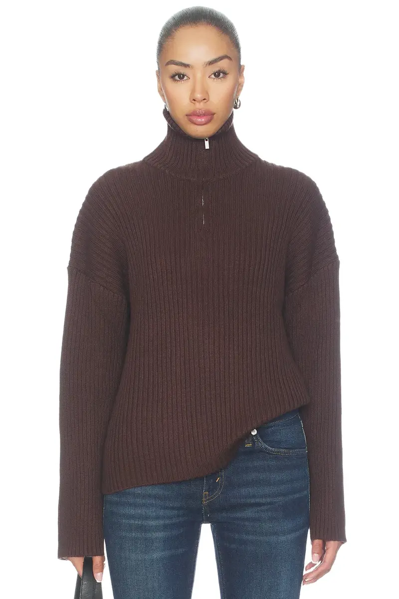 ALL THE WAYS Tianna Quarter Zip Sweater