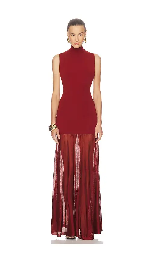 SRG Kera Mock Neck Knit Gown | Thumbnail 2 SRG Kera Mock Neck Knit Gown | Thumbnail 2