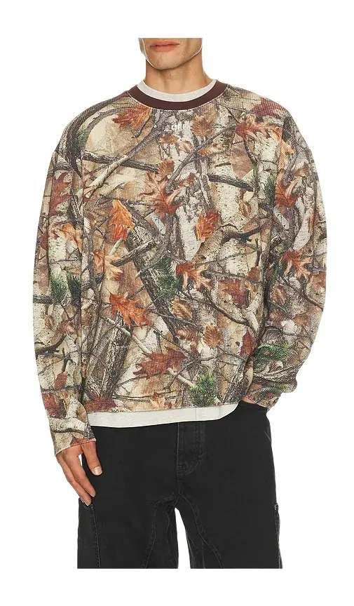 Camo Waffle Skate Long Sleeve Tee Camo Waffle Skate Long Sleeve Tee