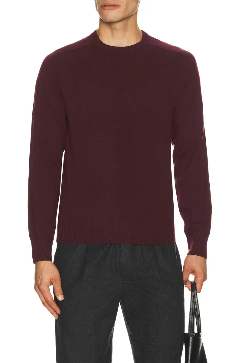 Relaxed Fit Raglan Crewneck Sweater