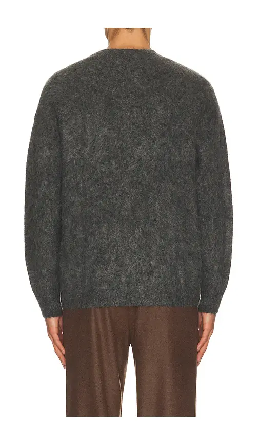 Soft Goat Relaxed Fit Alpaca Crewneck Sweater | Thumbnail 2