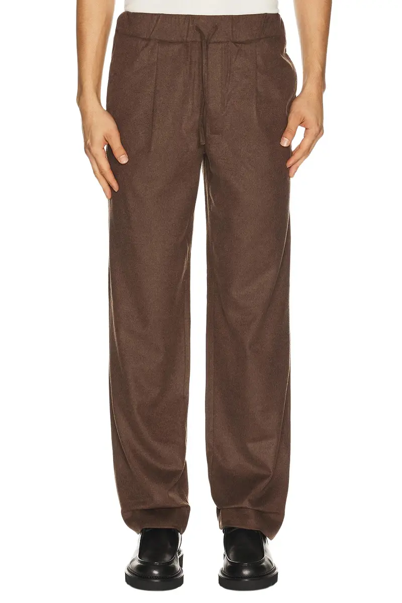 Straight Drawstring Trousers