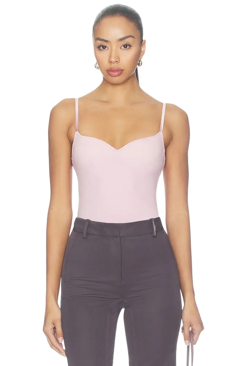 Scooped Neck Built-in Bra Cami
