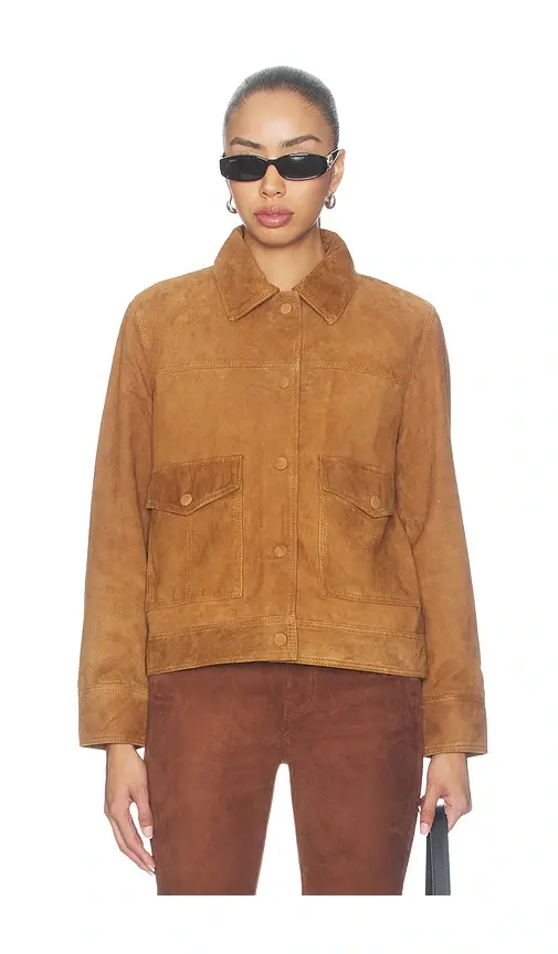 GOOD AMERICAN The Suede Boxy Jacket | Thumbnail 2 GOOD AMERICAN The Suede Boxy Jacket | Thumbnail 2
