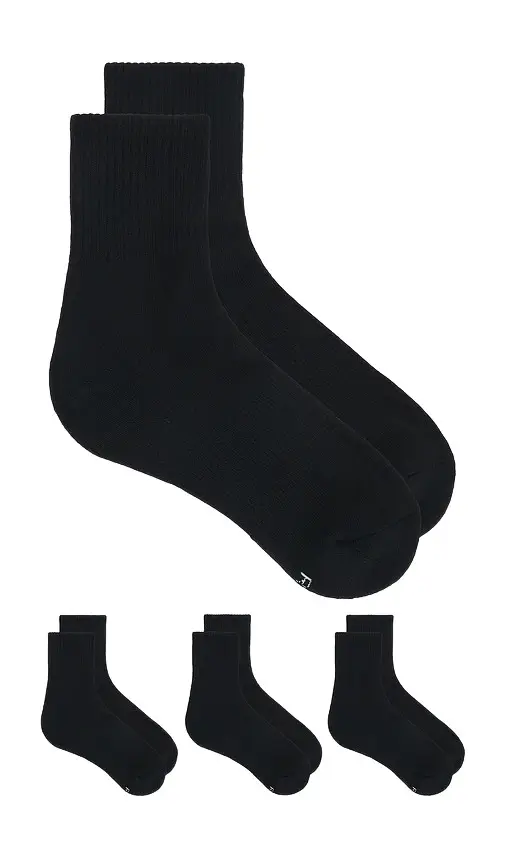 Skims Everyday Quarter Crew Sock 3-Pack