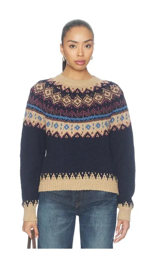 Chunky Fair Isle Crew Sweater Chunky Fair Isle Crew Sweater