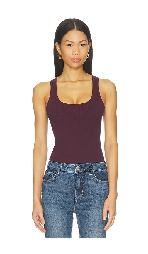 Nica Scoop Neck Tank Bodysuit Nica Scoop Neck Tank Bodysuit