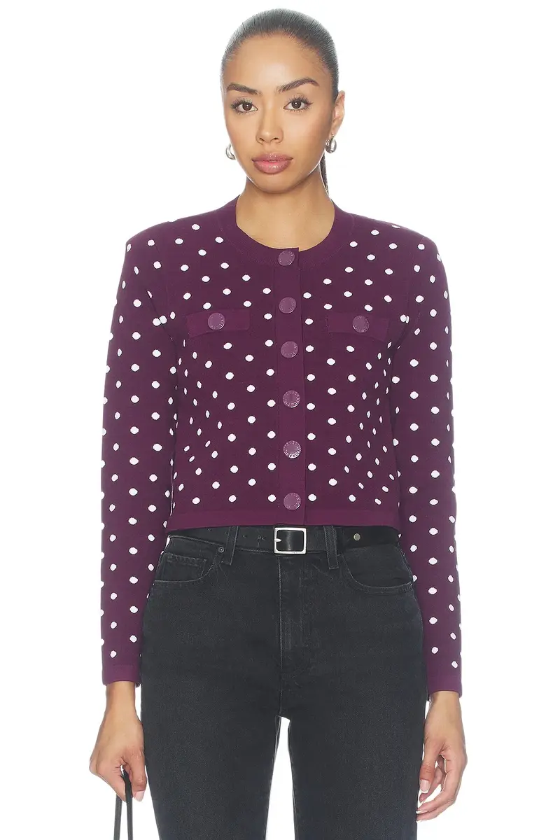 L'Agence Kota Jacquard Cardigan