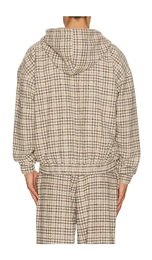 Pas Une Marque Check Zipper Hoodie | Thumbnail 2 Pas Une Marque Check Zipper Hoodie | Thumbnail 2