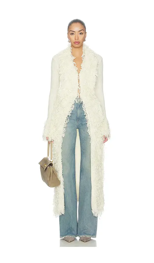 superdown Caterina Shaggy Maxi Cardigan | Thumbnail 2 superdown Caterina Shaggy Maxi Cardigan | Thumbnail 2