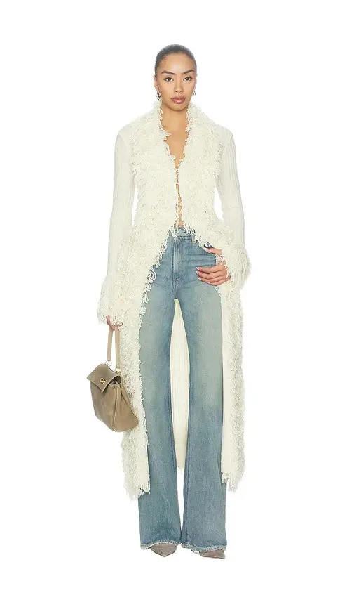Caterina Shaggy Maxi Cardigan