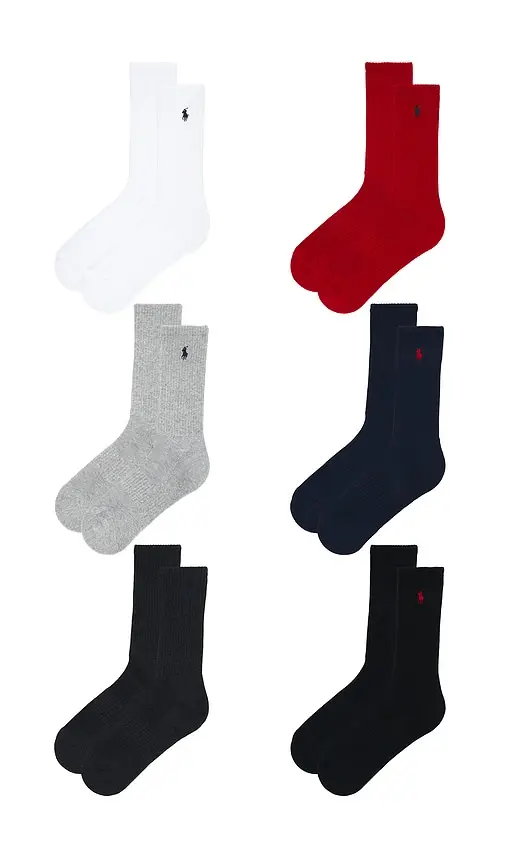 Polo Ralph Lauren Performance Solid Socks 6-Pack | Thumbnail 2 Polo Ralph Lauren Performance Solid Socks 6-Pack | Thumbnail 2
