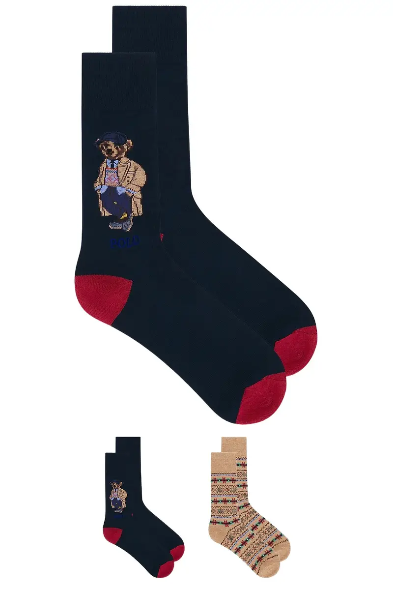 Litchfield Bear Slack Socks 2-Pack