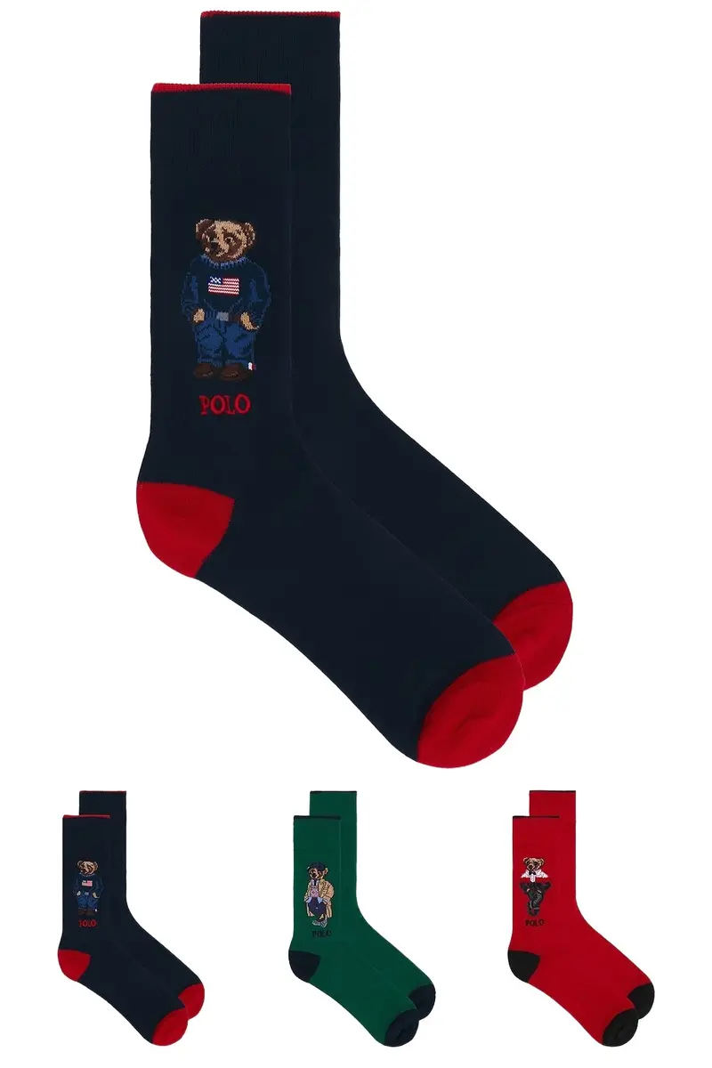 Seasonal Bears Slack Socks 3-Pack Giftbox
