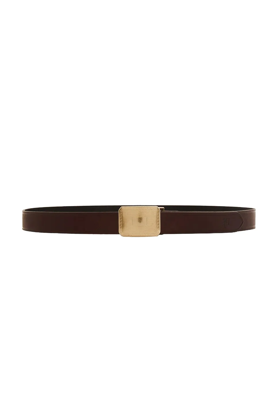 Engine Turn Leather Belt
