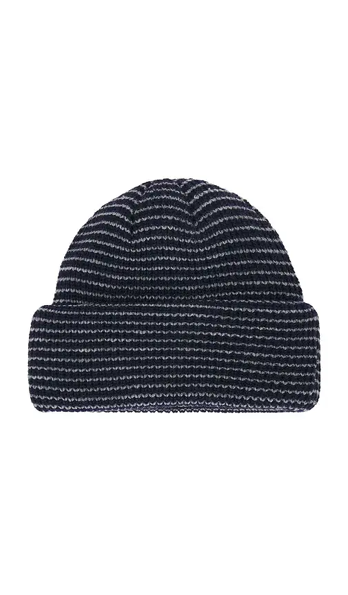 Autumn Headwear Stripe Double Roll Beanie | Thumbnail 2 Autumn Headwear Stripe Double Roll Beanie | Thumbnail 2