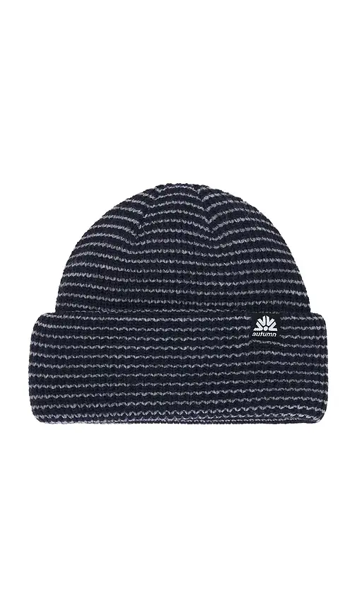 Stripe Double Roll Beanie Stripe Double Roll Beanie