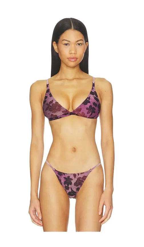 x Intimately FP Knit And Tell Plunge Bralette x Intimately FP Knit And Tell Plunge Bralette