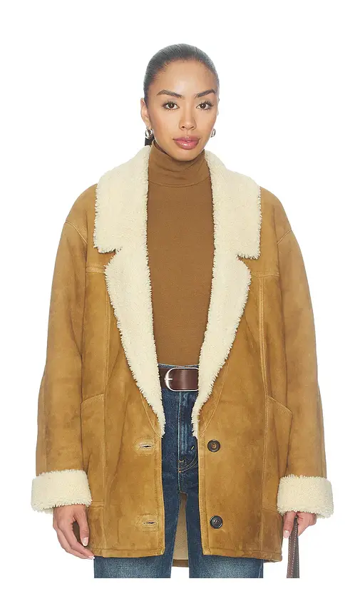 Nili Lotan Noelle Shearling Coat | Thumbnail 2 Nili Lotan Noelle Shearling Coat | Thumbnail 2