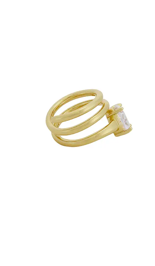 BaubleBar Jennifer Gold Spiral Ring | Thumbnail 2