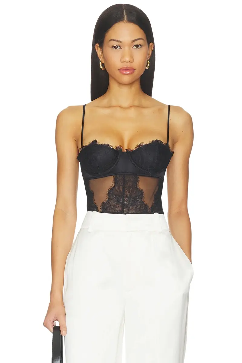 Kiki de Montparnasse Agnes Galloon Lace Bodysuit | Thumbnail 1 Kiki de Montparnasse Agnes Galloon Lace Bodysuit | Thumbnail 1
