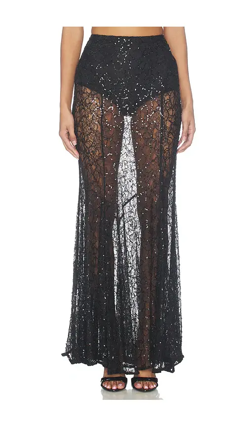 AFRM Marie Beaded Lace Skirt | Thumbnail 2 AFRM Marie Beaded Lace Skirt | Thumbnail 2